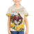 Melbourne Horse Racing Personalised Family Matching Off Shoulder Short Dress and Hawaiian Shirt Australian Horse With Yellow Roses - Wonder Print Shop