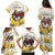 Melbourne Horse Racing Personalised Family Matching Puletasi and Hawaiian Shirt Australian Horse With Yellow Roses - Wonder Print Shop