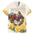 Melbourne Horse Racing Personalised Hawaiian Shirt Australian Horse With Yellow Roses - Wonder Print Shop