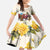 Melbourne Horse Racing Personalised Kid Short Sleeve Dress Australian Horse With Yellow Roses - Wonder Print Shop
