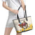 Melbourne Horse Racing Personalised Leather Tote Bag Australian Horse With Yellow Roses - Wonder Print Shop