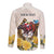Melbourne Horse Racing Personalised Long Sleeve Button Shirt Australian Horse With Yellow Roses - Wonder Print Shop
