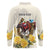 Melbourne Horse Racing Personalised Long Sleeve Polo Shirt Australian Horse With Yellow Roses - Wonder Print Shop