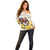 Melbourne Horse Racing Personalised Off Shoulder Sweater Australian Horse With Yellow Roses - Wonder Print Shop