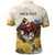 Melbourne Horse Racing Personalised Polo Shirt Australian Horse With Yellow Roses - Wonder Print Shop