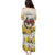 Melbourne Horse Racing Personalised Puletasi Australian Horse With Yellow Roses - Wonder Print Shop