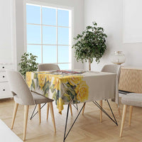 Melbourne Horse Racing Personalised Tablecloth Australian Horse With Yellow Roses - Wonder Print Shop