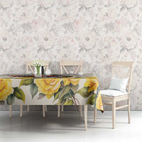 Melbourne Horse Racing Personalised Tablecloth Australian Horse With Yellow Roses - Wonder Print Shop