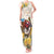 Melbourne Horse Racing Personalised Tank Maxi Dress Australian Horse With Yellow Roses - Wonder Print Shop