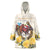 Melbourne Horse Racing Personalised Wearable Blanket Hoodie Australian Horse With Yellow Roses - Wonder Print Shop
