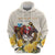 Melbourne Horse Racing Personalised Zip Hoodie Australian Horse With Yellow Roses - Wonder Print Shop