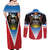 Antigua and Barbuda 1981 Couples Matching Off Shoulder Maxi Dress and Long Sleeve Button Shirt Each Endeavouring All Achieving LT9 - Wonder Print Shop