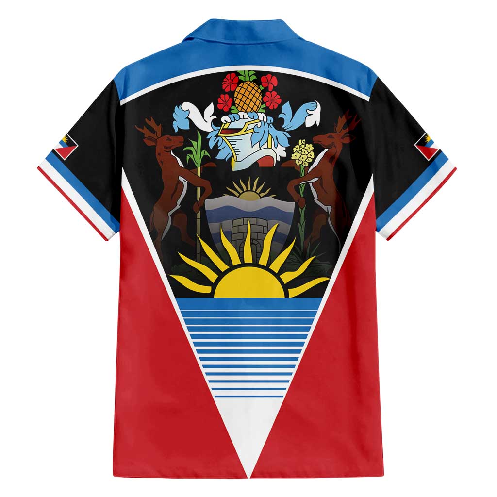 Antigua and Barbuda 1981 Family Matching Short Sleeve Bodycon Dress and Hawaiian Shirt Each Endeavouring All Achieving - Wonder Print Shop