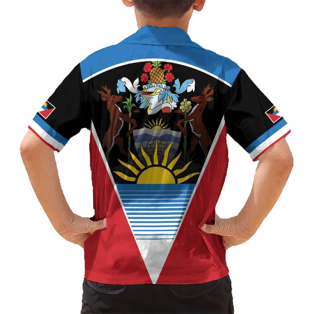 Antigua and Barbuda 1981 Kid Hawaiian Shirt Each Endeavouring All Achieving - Wonder Print Shop