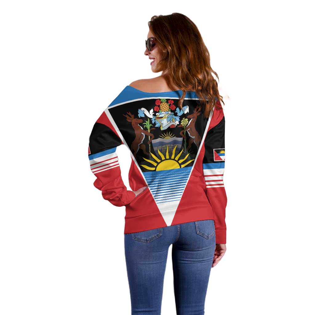 Antigua and Barbuda 1981 Off Shoulder Sweater Each Endeavouring All Achieving - Wonder Print Shop