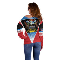 Antigua and Barbuda 1981 Off Shoulder Sweater Each Endeavouring All Achieving - Wonder Print Shop