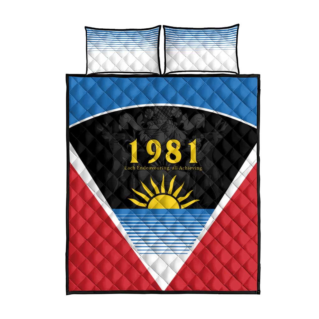 Antigua and Barbuda 1981 Quilt Bed Set Each Endeavouring All Achieving - Wonder Print Shop