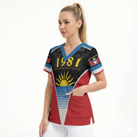 ‎Afro-Antiguans and Barbudans 1981 Scrub Top Each Endeavouring All Achieving