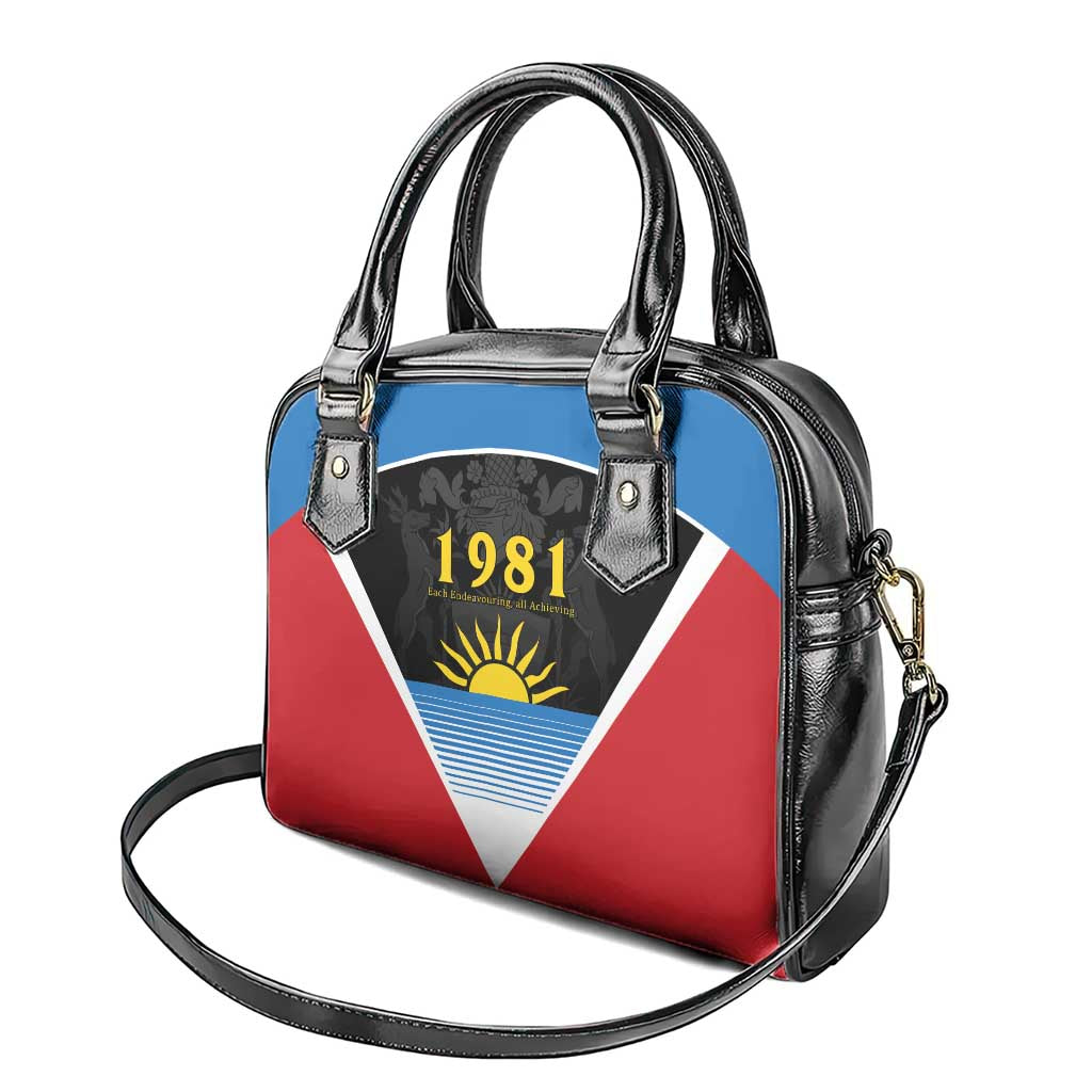 Antigua and Barbuda 1981 Shoulder Handbag Each Endeavouring All Achieving