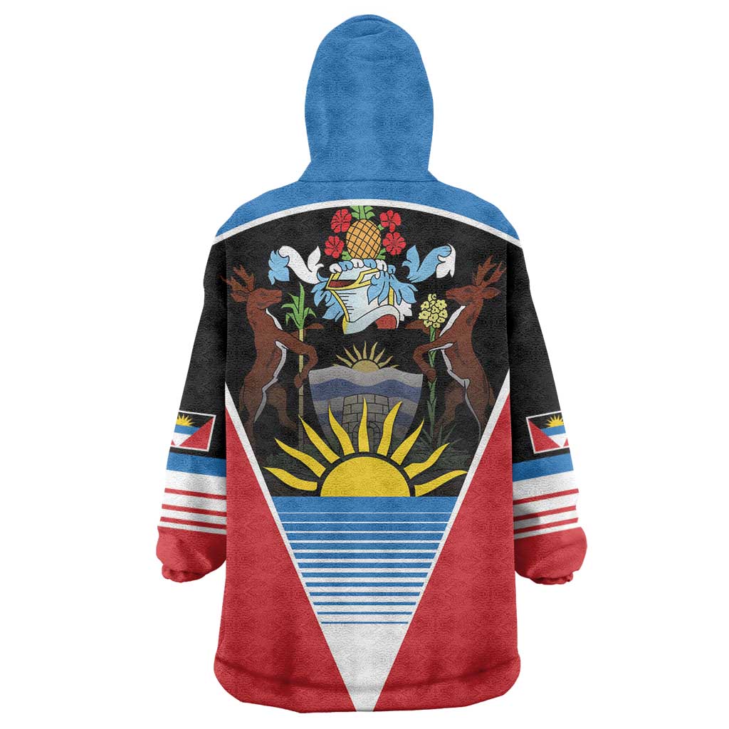 Antigua and Barbuda 1981 Wearable Blanket Hoodie Each Endeavouring All Achieving - Wonder Print Shop