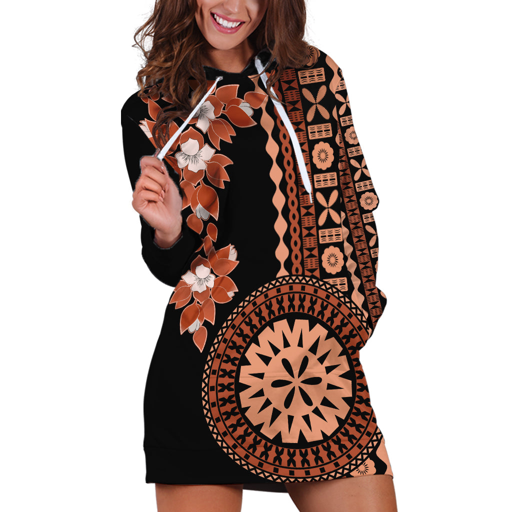 fiji-tagimoucia-flower-with-tapa-tribal-hoodie-dress-brown-color