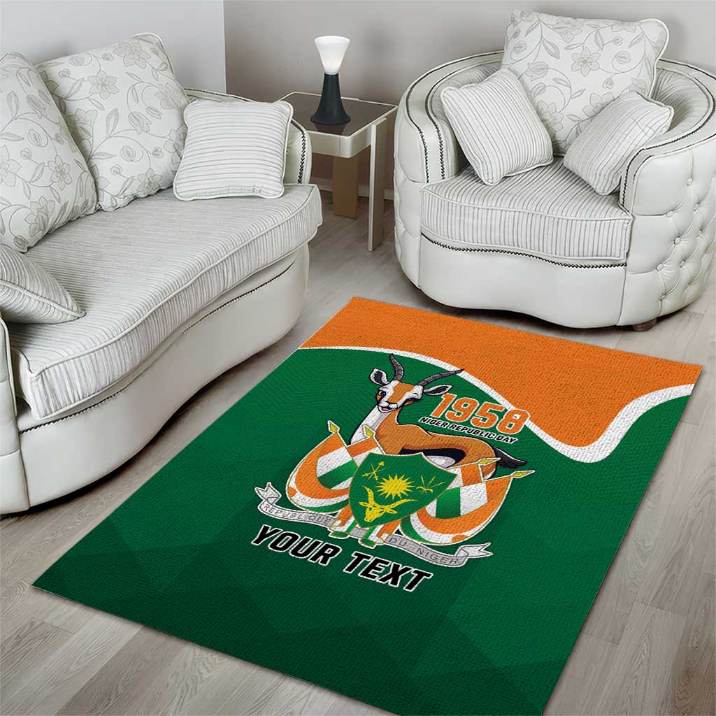 Niger Republic Day Personalized Area Rug Fraternite Travail Progres LT9 - Wonder Print Shop