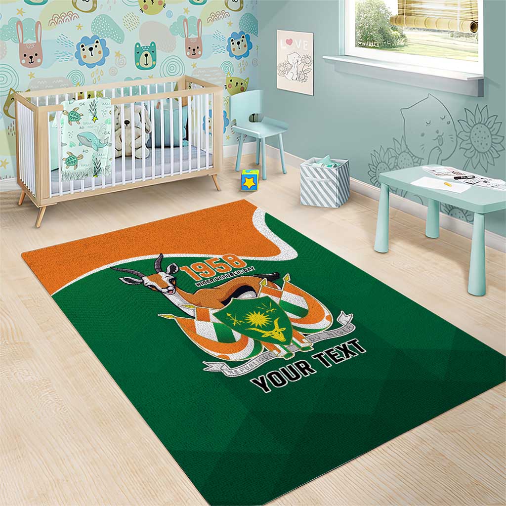 Niger Republic Day Personalized Area Rug Fraternite Travail Progres LT9 - Wonder Print Shop