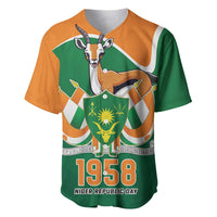 Niger Republic Day Personalized Baseball Jersey Fraternite Travail Progres LT9 - Wonder Print Shop