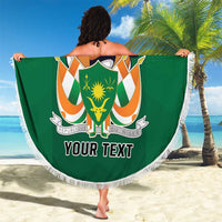 Niger Republic Day Personalized Beach Blanket Fraternite Travail Progres LT9 - Wonder Print Shop