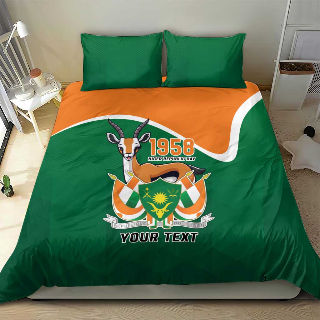 Niger Republic Day Personalized Bedding Set Fraternite Travail Progres LT9 - Wonder Print Shop
