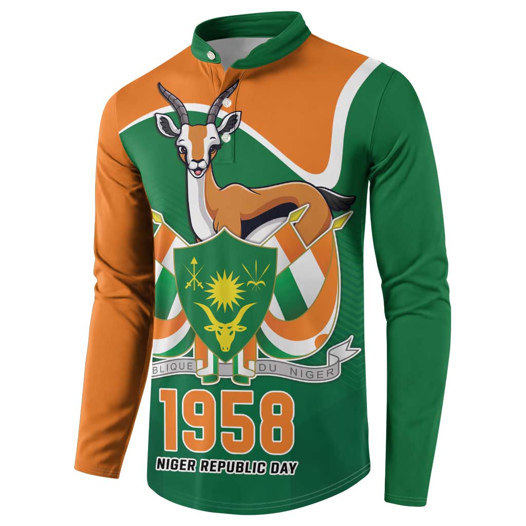 Niger Republic Day Personalized Button Sweatshirt Fraternite Travail Progres LT9 - Wonder Print Shop