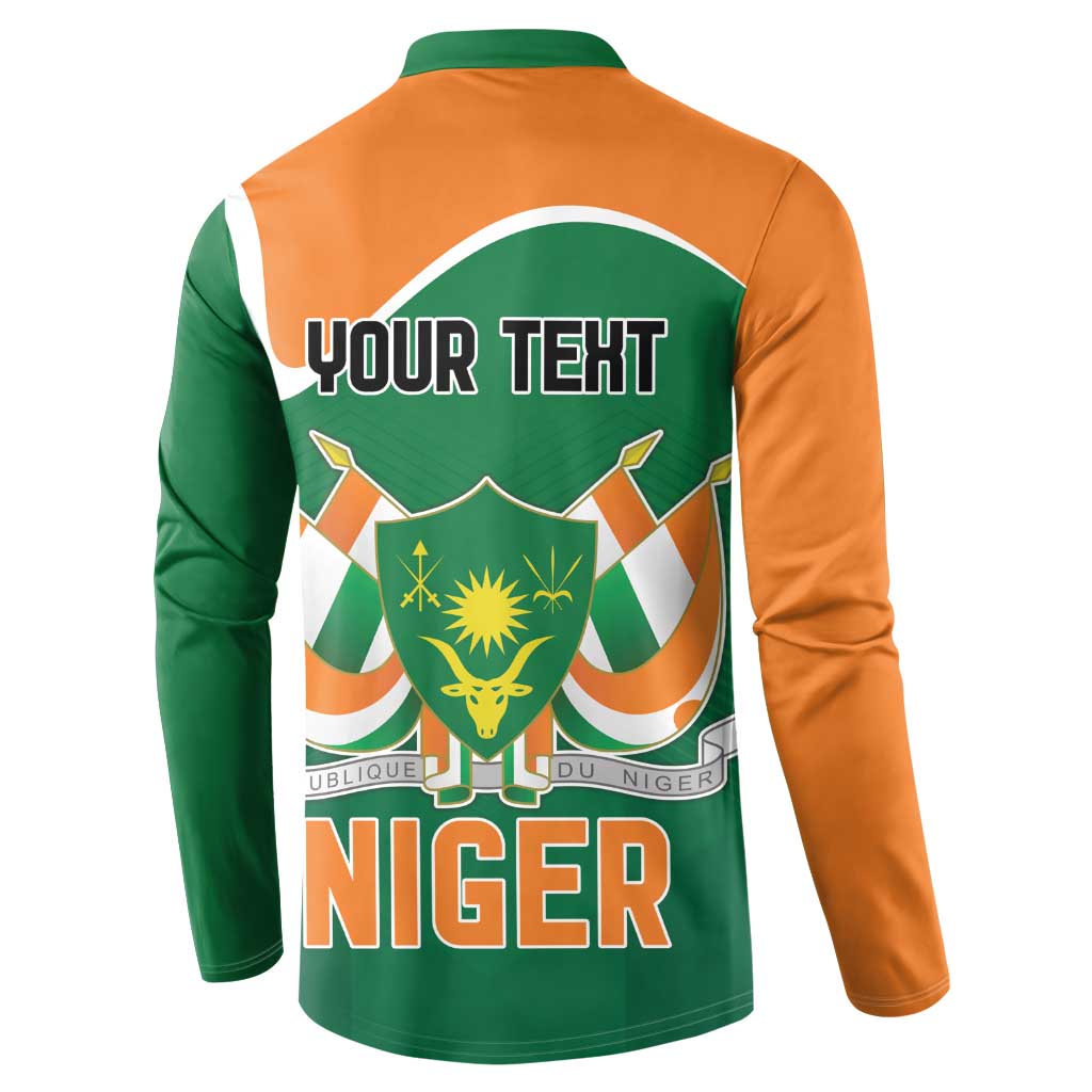 Niger Republic Day Personalized Button Sweatshirt Fraternite Travail Progres LT9 - Wonder Print Shop