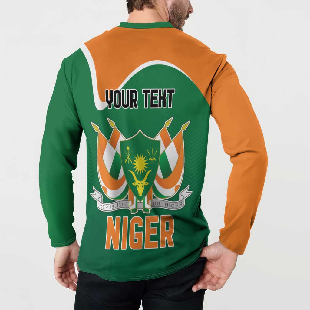 Niger Republic Day Personalized Button Sweatshirt Fraternite Travail Progres LT9 - Wonder Print Shop
