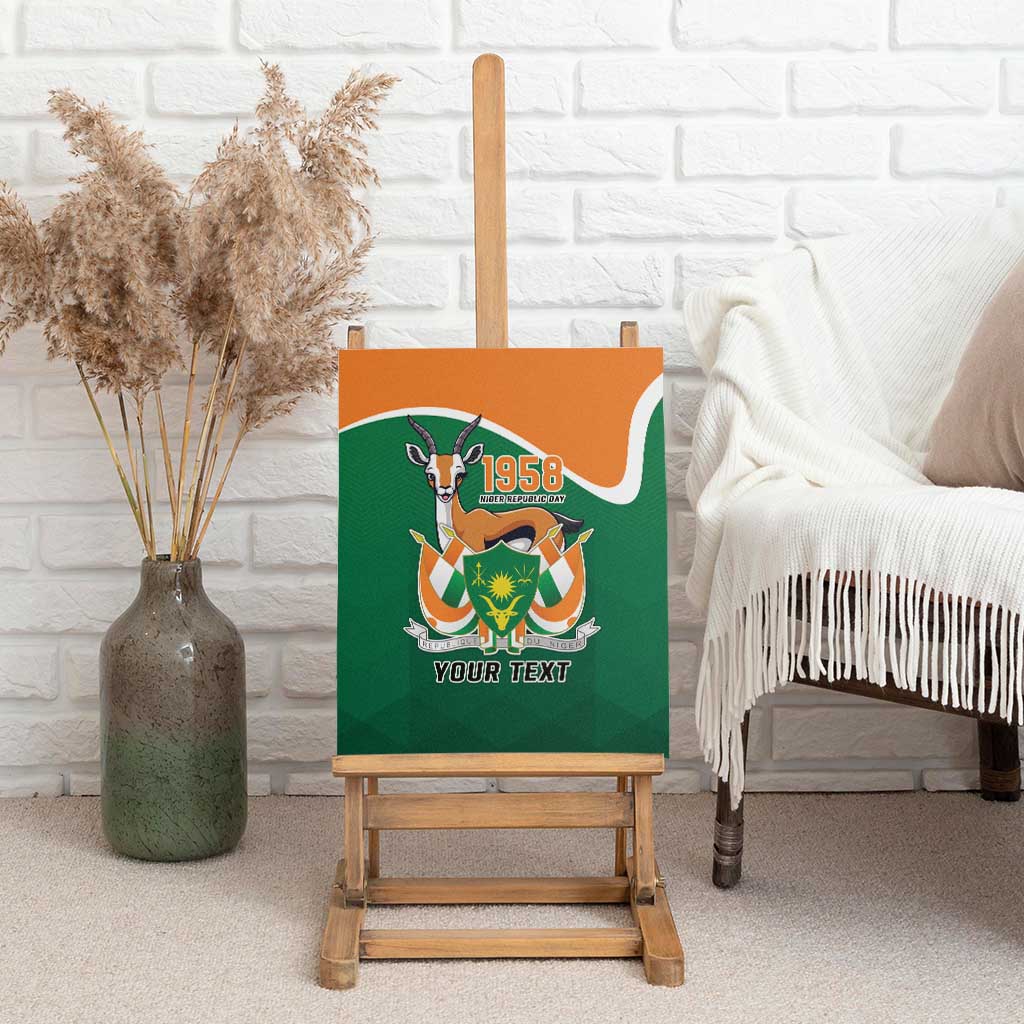 Niger Republic Day Personalized Canvas Wall Art Fraternite Travail Progres LT9 - Wonder Print Shop