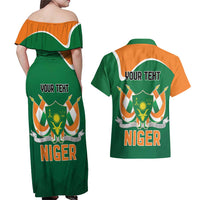 Niger Republic Day Personalized Couples Matching Off Shoulder Maxi Dress and Hawaiian Shirt Fraternite Travail Progres LT9 - Wonder Print Shop