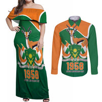Niger Republic Day Personalized Couples Matching Off Shoulder Maxi Dress and Long Sleeve Button Shirt Fraternite Travail Progres LT9 - Wonder Print Shop