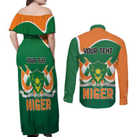Niger Republic Day Personalized Couples Matching Off Shoulder Maxi Dress and Long Sleeve Button Shirt Fraternite Travail Progres LT9 - Wonder Print Shop
