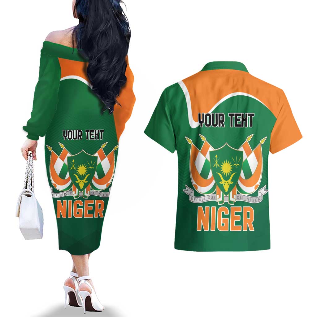 Niger Republic Day Personalized Couples Matching Off The Shoulder Long Sleeve Dress and Hawaiian Shirt Fraternite Travail Progres LT9 - Wonder Print Shop