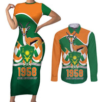 Niger Republic Day Personalized Couples Matching Short Sleeve Bodycon Dress and Long Sleeve Button Shirt Fraternite Travail Progres LT9 - Wonder Print Shop