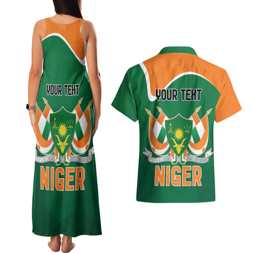Niger Republic Day Personalized Couples Matching Tank Maxi Dress and Hawaiian Shirt Fraternite Travail Progres LT9 - Wonder Print Shop