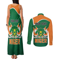Niger Republic Day Personalized Couples Matching Tank Maxi Dress and Long Sleeve Button Shirt Fraternite Travail Progres LT9 - Wonder Print Shop