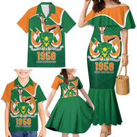 Niger Republic Day Personalized Family Matching Mermaid Dress and Hawaiian Shirt Fraternite Travail Progres LT9 - Wonder Print Shop