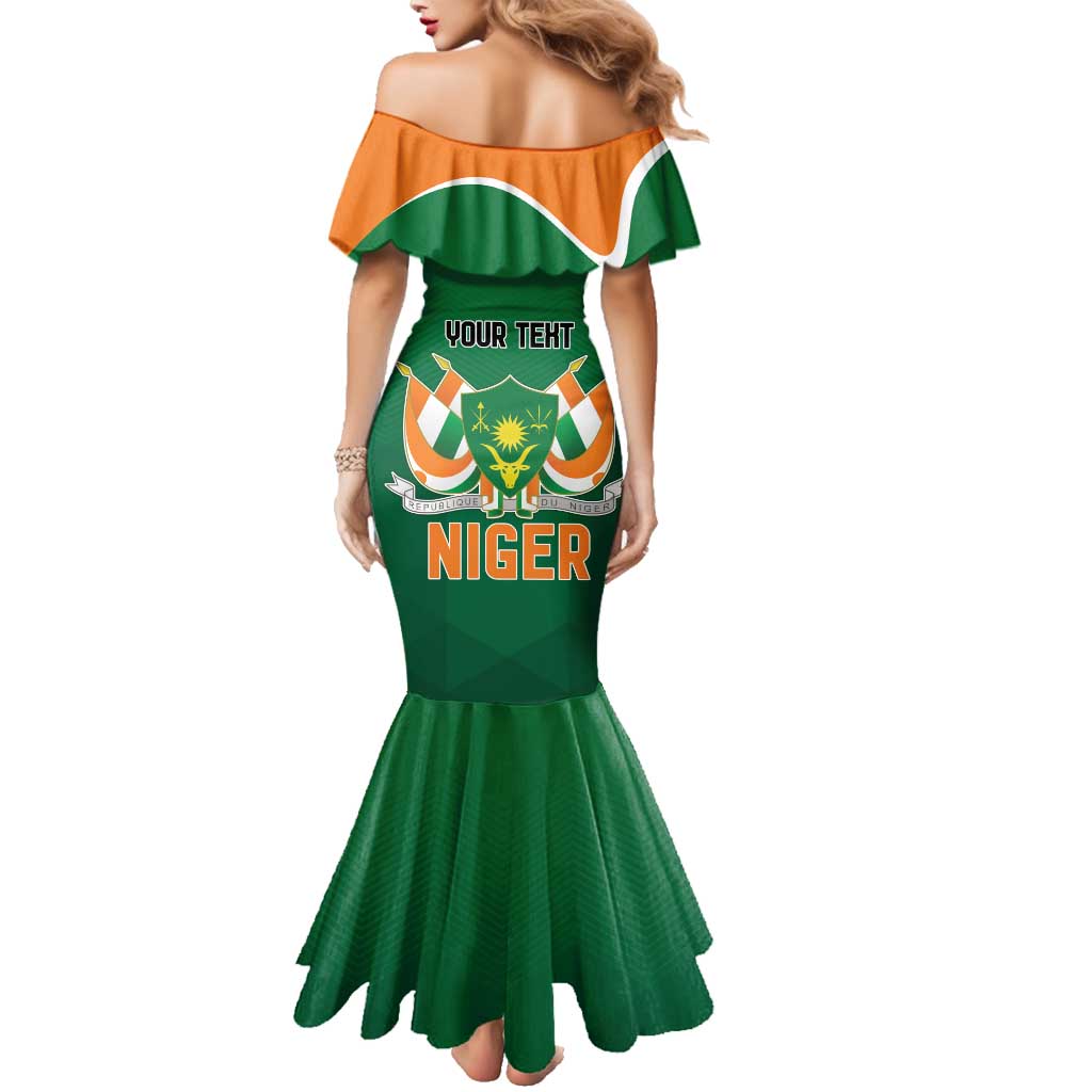 Niger Republic Day Personalized Family Matching Mermaid Dress and Hawaiian Shirt Fraternite Travail Progres LT9 - Wonder Print Shop