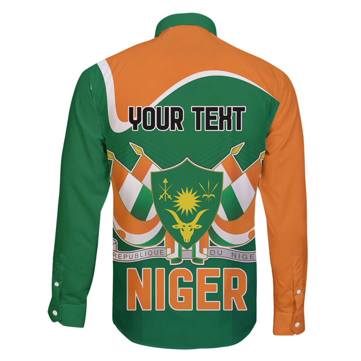 Niger Republic Day Personalized Family Matching Off The Shoulder Long Sleeve Dress and Hawaiian Shirt Fraternite Travail Progres - Wonder Print Shop