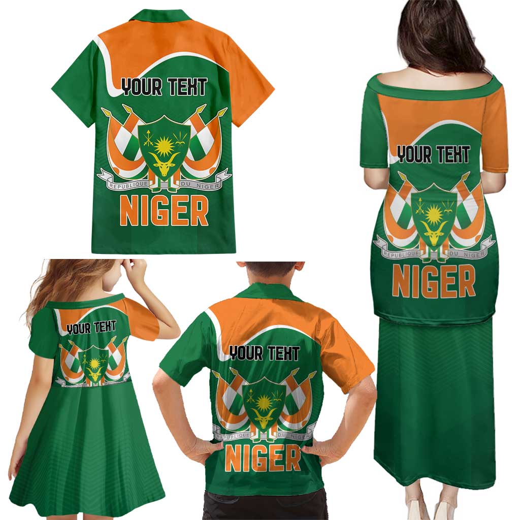 Niger Republic Day Personalized Family Matching Puletasi and Hawaiian Shirt Fraternite Travail Progres - Wonder Print Shop