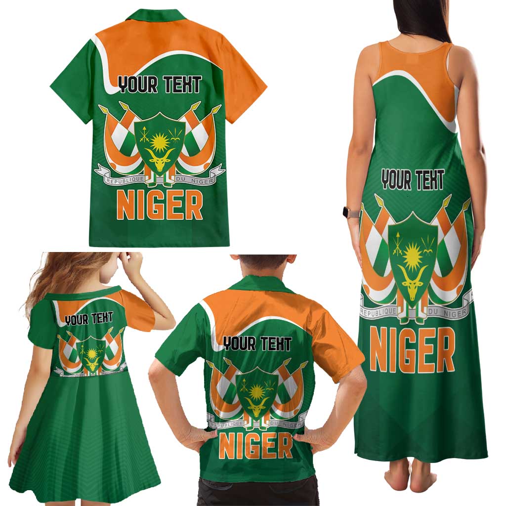 Niger Republic Day Personalized Family Matching Tank Maxi Dress and Hawaiian Shirt Fraternite Travail Progres - Wonder Print Shop