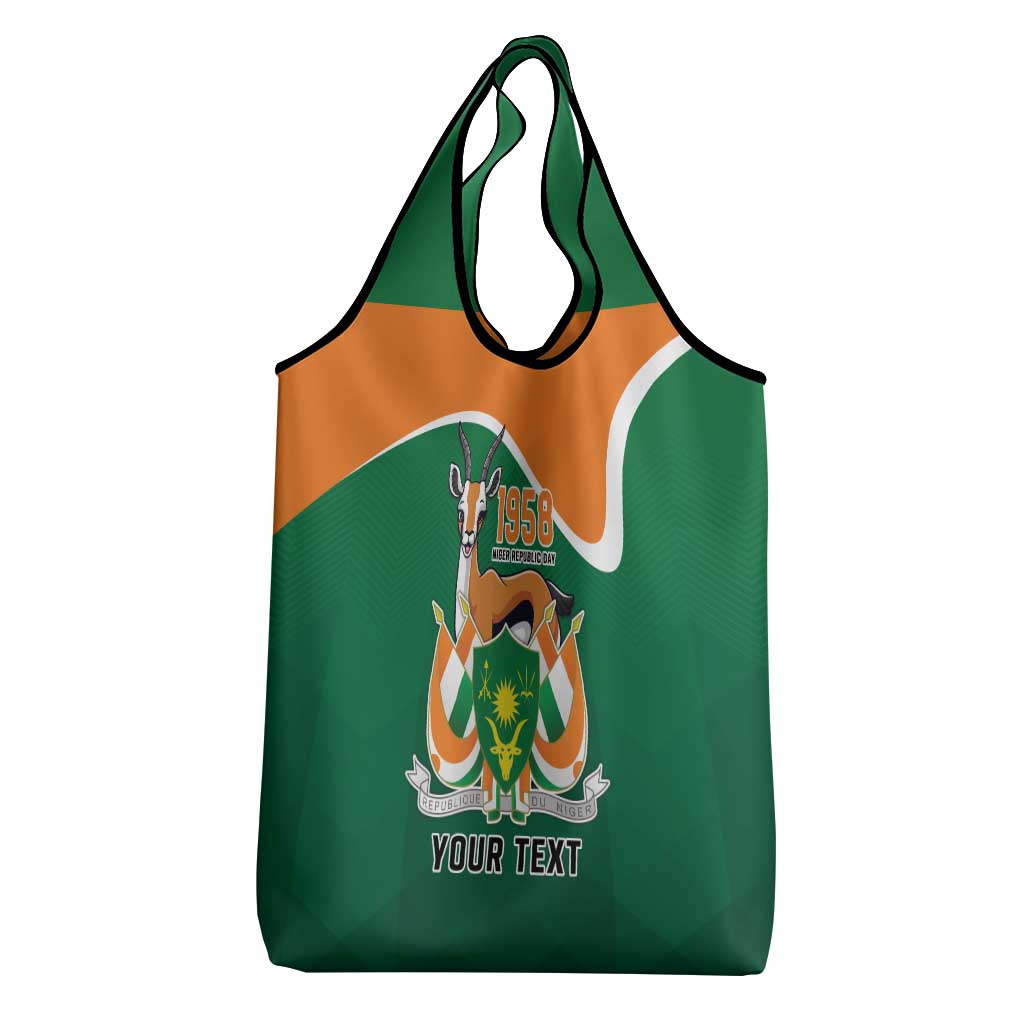 Niger Republic Day Personalized Grocery Bag Fraternite Travail Progres