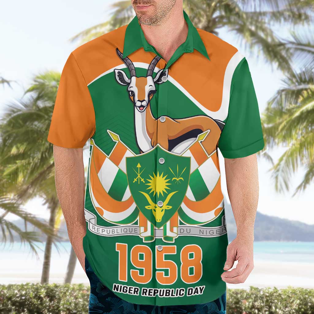 Niger Republic Day Personalized Hawaiian Shirt Fraternite Travail Progres - Wonder Print Shop