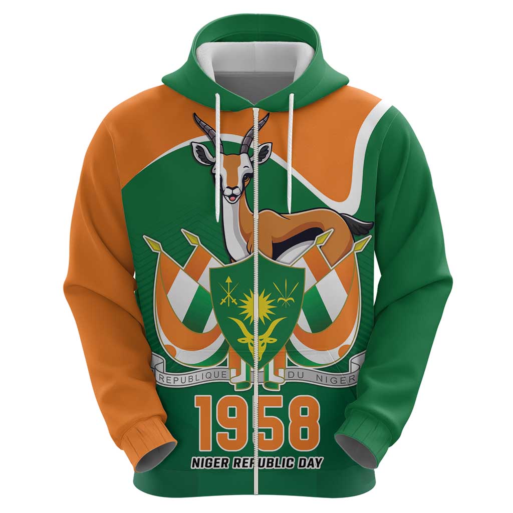 Niger Republic Day Personalized Hoodie Fraternite Travail Progres - Wonder Print Shop