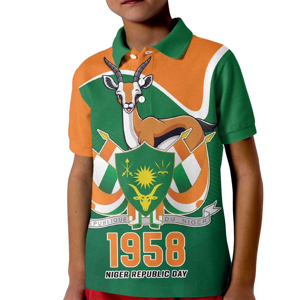 Niger Republic Day Personalized Kid Polo Shirt Fraternite Travail Progres - Wonder Print Shop